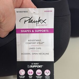 Playtex Black Wirefree Bra